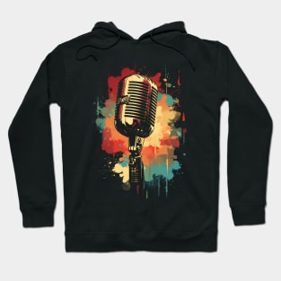 Microphone Classic Color Splash Hoodie